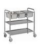 Diamond Serveerwagen | RVS | 3x GN 1/1 | 2 Niveaus | 1120x620x1120(h)mm 