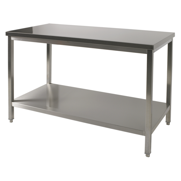 Werktafel | RVS | Met Bodemschap | 700mm Diep | 880mm Hoog