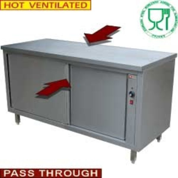 Doorgeefwarmhoudkast | Schuifdeuren | 2000x700x880/900(h)mm