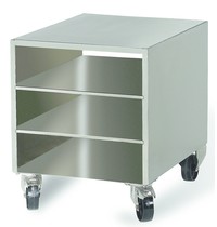 Diamond Steunkast | RVS | Voor Vacuümmachine | Op Wielen | Verwijderbaar | 483x606x673(h)mm