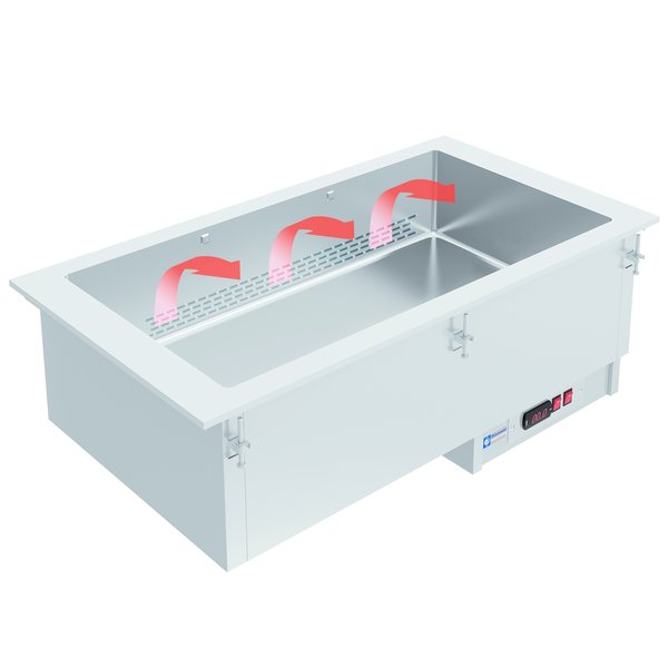 Bain Marie | Droog | 3x GN 1/1-150mm | 1.5kW | 1115x610x373(h)mm