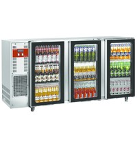 Diamond Flessenkoeler RVS 579L | 3 deurs | 230V | Geventileerd | 2065x565x890/905(h)mm Diamond Flessenkoeler RVS 579L | 3 deurs | 230V | Geventileerd | 2065x565x890/905(h)mm