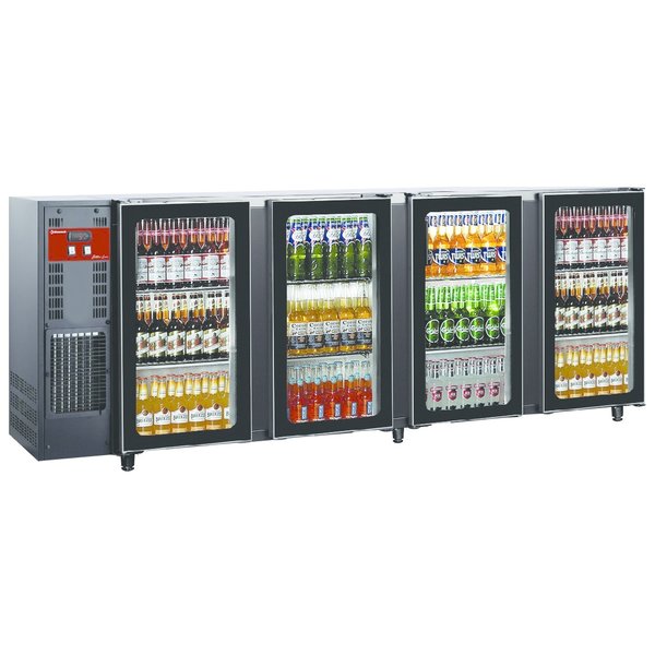 Flessenkoeler | 4 Glazen Deuren | 783L | 230V | Geventileerd | 2675x565x89/905(h)mm