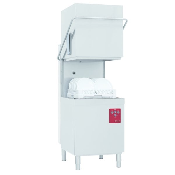 Doorschuifvaatwasser | Met Inlooptafel + Uitlooptafel + Spoeldouchekraan | 500x500mm Mand | 400V | 2620x740x1530/2010(h)mm