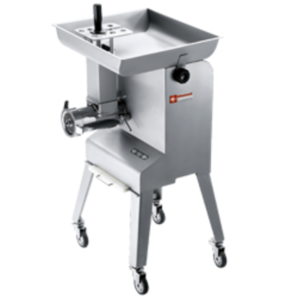 Hakmolen | RVS | N° 32 | Cap. 600kg/u | Ø6mm | Onderstel Op Wielen | 535x505x1026(h)mm