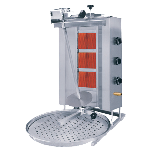 Donergrill | Gas (3 Branders) | Max. 60 kg | 565x810x985(h)mm