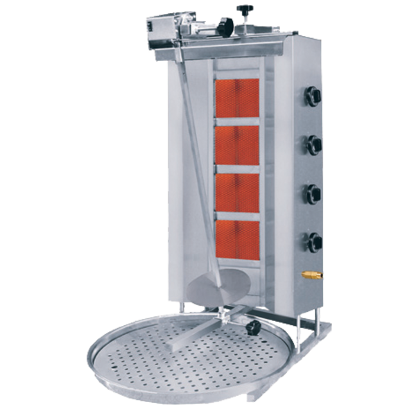 Donergrill | Gas (4 Branders) | Max. 80 kg | 565x810x1150(h)mm
