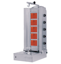 Naomi Dönergrill | Gas (5 Branders) | Max. 100 kg | 565x665x1320(h)mm Naomi Dönergrill | Gas (5 Branders) | Max. 100 kg | 565x665x1320(h)mm