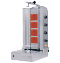 Naomi Donergrill 4 branders | gas | 13.6 kW | 565x665x115(h)mm Naomi Donergrill 4 branders | gas | 13.6 kW | 565x665x115(h)mm