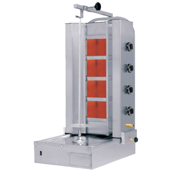 Donergrill | Gas (4 Branders) | Max. 80 kg | 565x665x1150(h)mm
