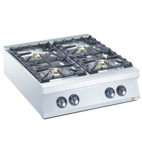 Diamond Gasfornuis 4 branders Top | 1x 10kW/h & 3x 6kW/h | 800x900x250/300(h)mm Diamond Gasfornuis 4 branders Top | 1x 10kW/h & 3x 6kW/h | 800x900x250/300(h)mm
