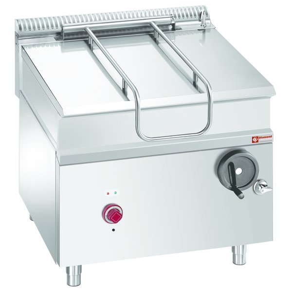 Braadpan | RVS | Elektrisch | Op Meubel | Kuip 80L | 12kW | 800x900x850/920(h)mm