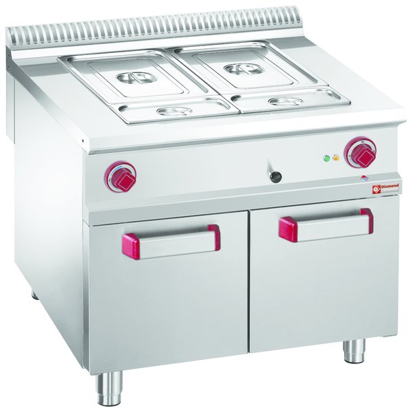 Bain Marie | Elektrisch | Op Open Kast | 8x GN 1/3 | 800x900x850/920(h)mm