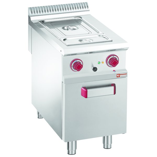 Bain Marie elektrisch op open kast | 4x GN 1/3 150mm | 400x900x850/920(h)mm