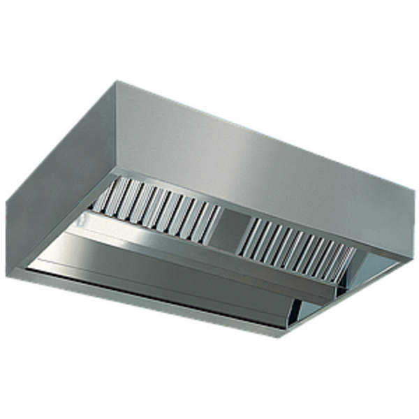 Centrale Dampkap 'KUBO' | 6 Labyrintfilters | 1600x1500x450(h)mm