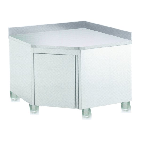 Hoekwerkkast | 90° Achteropstand | Draaideur/Klapdeur | 1000x1000x880/900(h)mm
