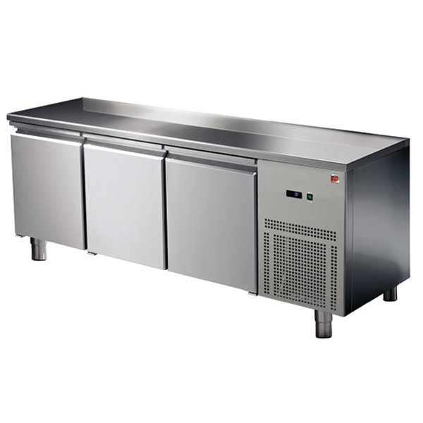 Koelwerkbank | 474L | 3 Deuren (1/1 GN) | -2°C/+8°C | Geventileerd | 0.51kW | 1865x700x850(h)mm