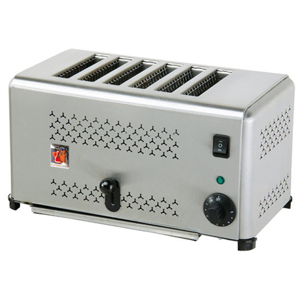 Broodrooster | RVS | 6 Sneden | 2.5kW | 410x270x220(h)mm