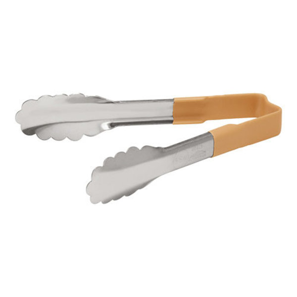 Serveertang beige RVS met hittebestendige kunststof handvat 24(l)cm