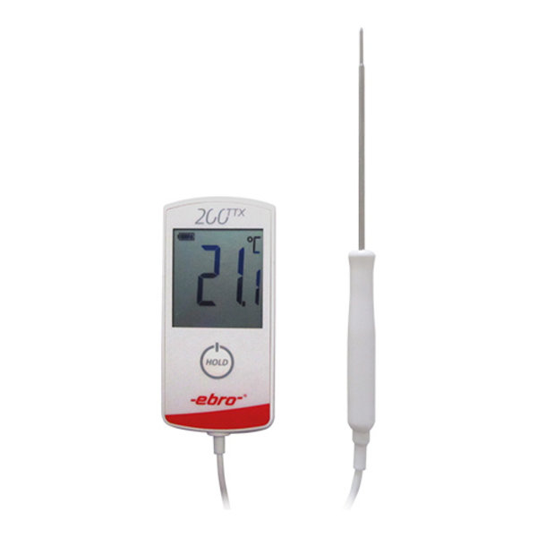Thermometer digitaal voorzien van hittebestendige voelerkabel en handvat  -30t/m +200 graden 105(l)cm