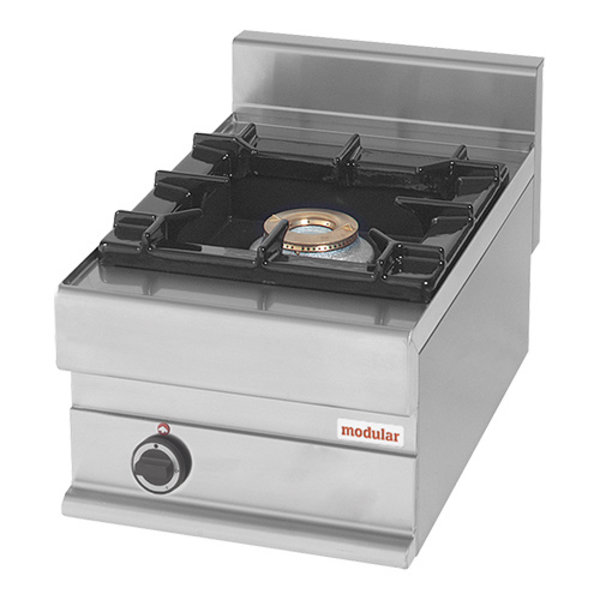 Kooktoestel gas  |  1 brander + werkrooster 40x40cm  | 7,5kW | 400x650x280(h)mm