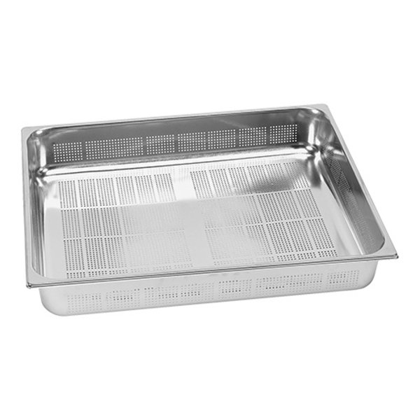 Gastronorm Bak | RVS | 18L | 2/1GN | Geperforeerd | 650x530x65(h)mm