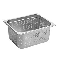 CaterChef GN-Bak | RVS | 1/2 GN | Hoogte 150mm | Geperforeerd | 325x265x150(h)mm 
