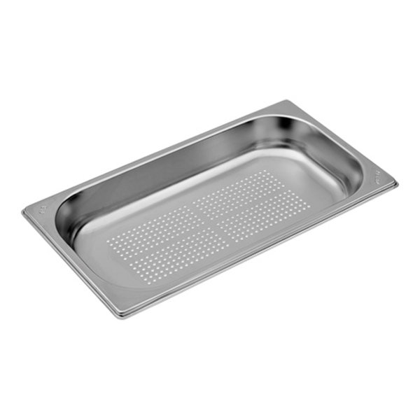 Gastronorm Bak | RVS | 1.8L | 1/3GN | Geperforeerd | 325x176x40(h)mm