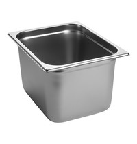 CaterChef GN-Bak | RVS | 1/2 GN | Hoogte 200mm | 325x265x200(h)mm