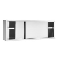 MULTINOX wand kast 180cm | Met 1 tussenplank en schuifdeuren | 1800x400x630(h)mm MULTINOX wand kast 180cm | Met 1 tussenplank en schuifdeuren | 1800x400x630(h)mm