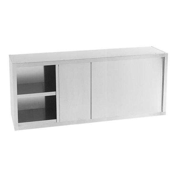 Wand kast 140cm | Met 1 tussenplank en schuifdeuren  | 1400x400x630(h)mm