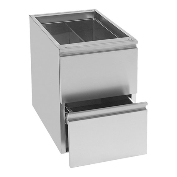 Ladenblok  (cap.2xGN1/1) Voor TRA en TR model | 640x400x550(h)mm