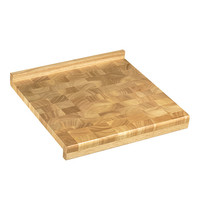 ZASSENHAUS Trancheer-/Snijplank | Bamboehout | 2 Zijden Gekant | Met Sapgeul | 390x390x45(h)mm 