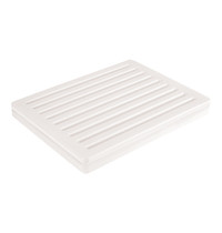 CaterChef Broodsnijplank | HDPE | Wit | HACCP | Kruimelvanger | 430x320x40(h)mm 