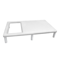 CaterChef Snijplank | HDPE | Wit | Sapgeul | 650x400x110(h)mm 