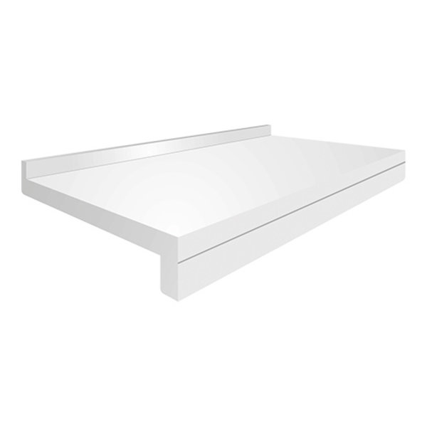 Trancheerplank | HDPE | Wit | 600x400x50(h)mm