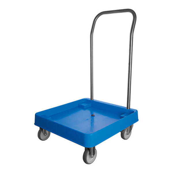 Vaatwaskorvenwagen | Mandformaat 500x500 | Incl. Duwbeugel | Wielen (Geremd) | 550x550x210(h)mm
