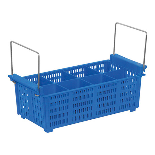 Bestekinzet en draagkorf met klapbare grepen 43x21x15(h)cm