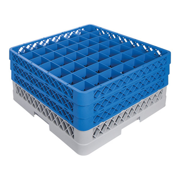 Voetglazenkorf 3x CR 49 | Ø6,3x20(h)cm | 50x50x22(h)cm