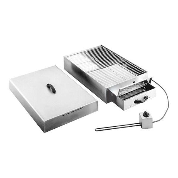 Rookoven RVS elektrisch houtkool systeem | 250W | 415x715x230(h)mm