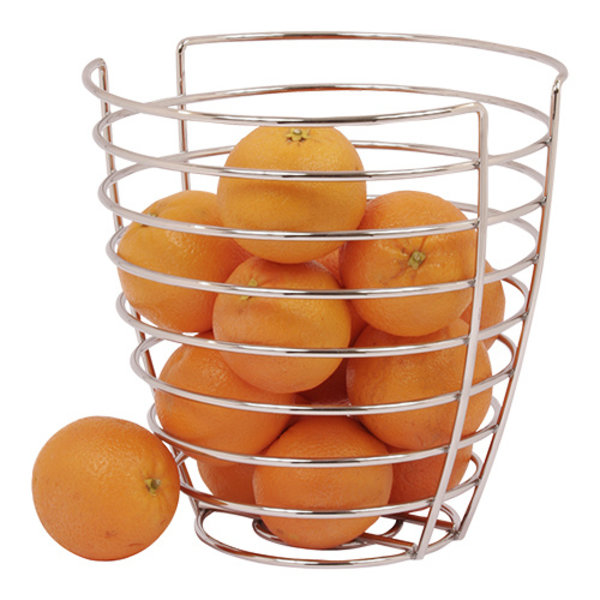 Fruitkorf  verchroomd  Ø25x24(h)cm