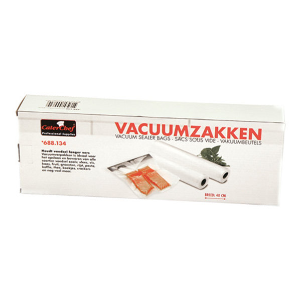 Vacuumzakken set a 2 rollen | 6 meter lengte per rol | 40(b)cm
