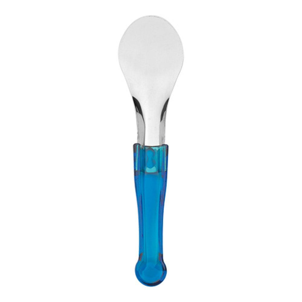 IJsschep van roestvrij staal met ontspanner, antislip kleine koekjeshouder met kunststof handvat voor ijs, gehaktballen, fruitpuree, aardappelpuree (8 cm