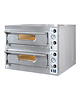 Resto Italia Pizza oven | 4+4 33Øcm | 9,4kW | Met chamotte bodem | 930x980x750(h)mm 
