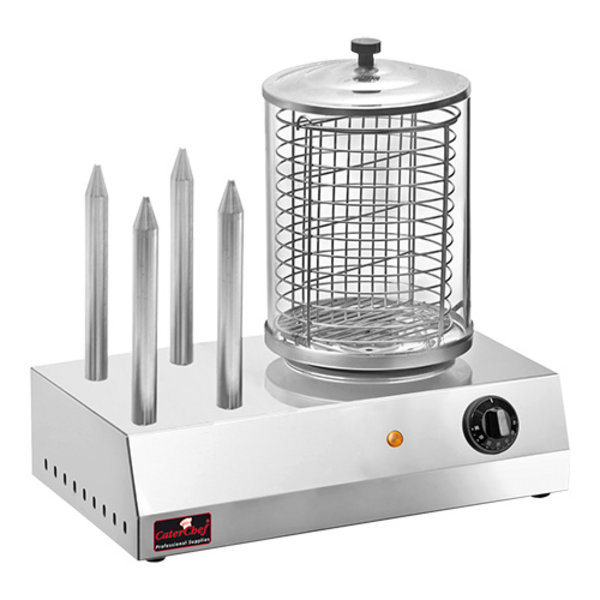 Worstenwarmer | 900W | met 4 aluminium pennen voor verwarmen van brood | 420x270x400(h)mm