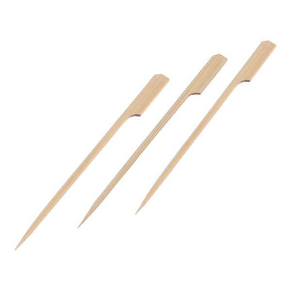 Hamburger prikkers bamboe smaakneutraal 70 stuks - 15(l)cm