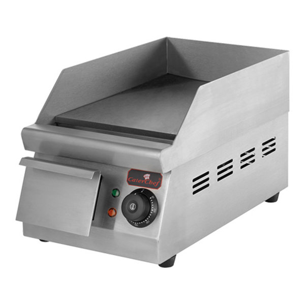 Bakplaat (25x33cm-glad) | 1.5kW | Met ingebouwde vet opvanglade | 261x470x260(h)mm
