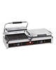 CaterChef Contactgrill Duetto-Grande (gegroefd/gegroefd) | 4.4kW | met afzonderlijke thermostaten | 840x320x193(h)mm 