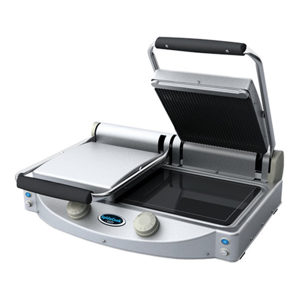 Contactgrill | Dubbel | Keramisch | Glad/Gegroefd) | 3kW | 619x458x176(h)mm