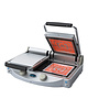 Spidocook Contactgrill Duo (glad/glad) | 3kW | voorzien van 2 onafhankelijke verhittingzones |  619x458x176(h)mm 
